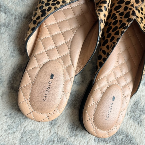 Birdies The Swan Cheetah Print Mules Tan and Black - Picture 4 of 4